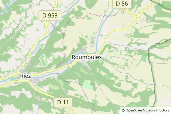 Mapa Roumoules