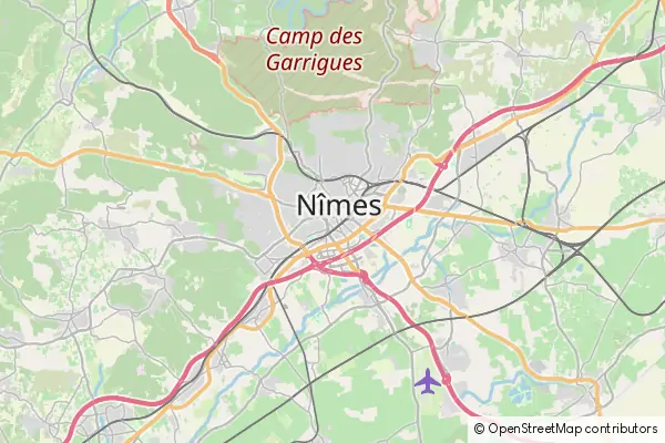 Mapa Nîmes