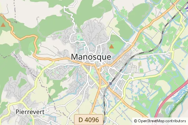 Mapa Manosque