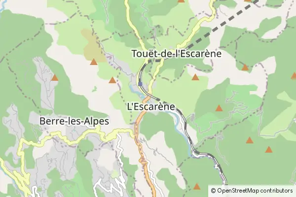 Mapa L'Escarène