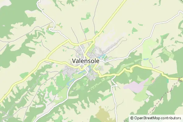 Mapa Valensole