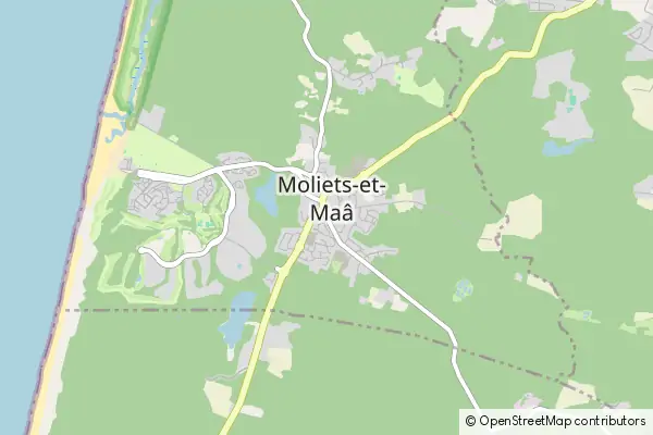 Mapa Moliets-et-Maa