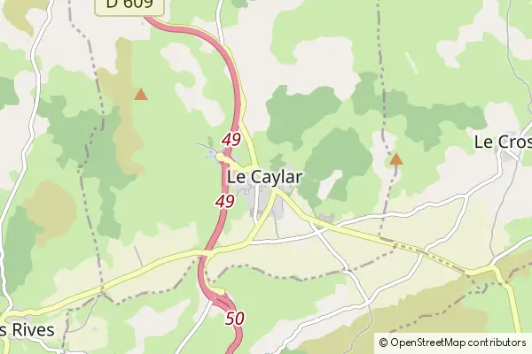 Mapa Le Caylar