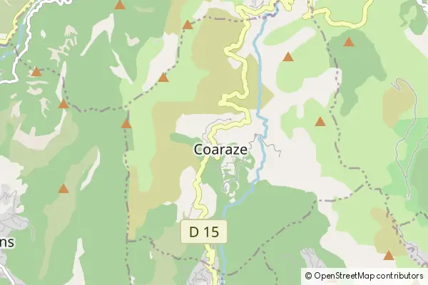 Mapa Coaraze