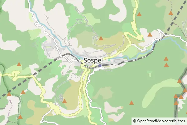 Mapa Sospel