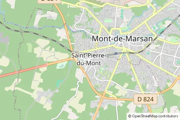 Mapa Saint-Pierre-du-Mont