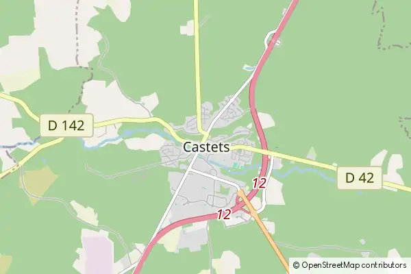 Mapa Castets