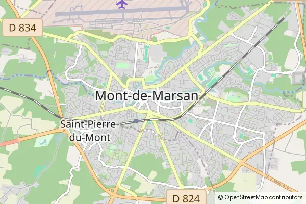 Mapa Mont-de-Marsan