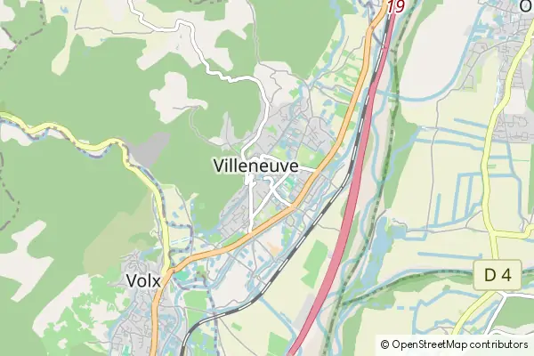 Mapa Villeneuve