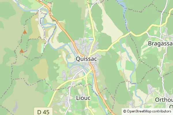 Mapa Quissac