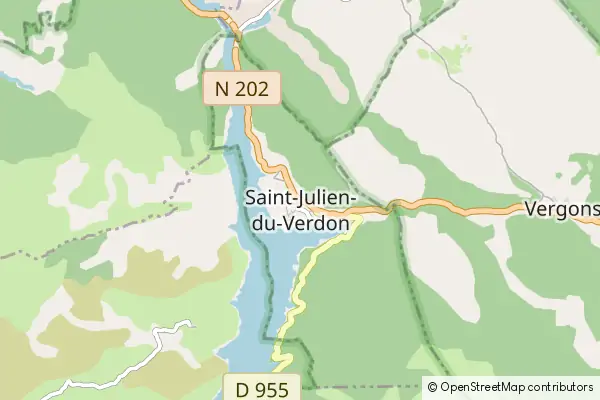 Mapa Saint-Julien-du-Verdon