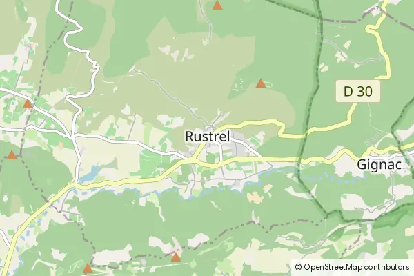 Mapa Rustrel