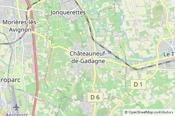 Mapa Châteauneuf-de-Gadagne