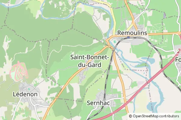 Mapa Saint-Bonnet-du-Gard