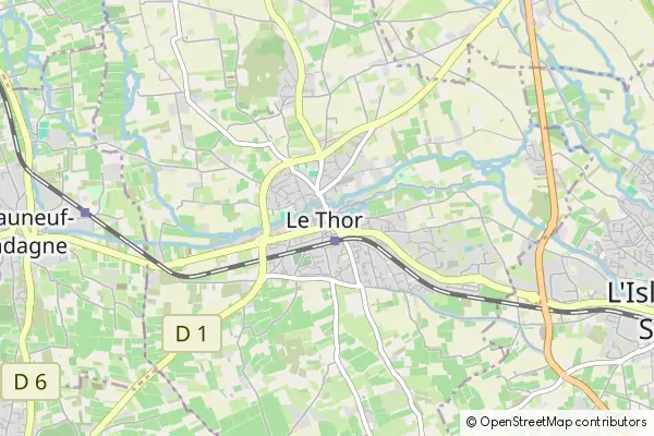 Mapa Le Thor