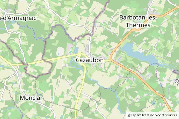 Mapa Cazaubon