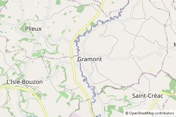 Mapa Gramont