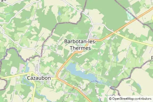 Mapa Barbotan-les-Thermes