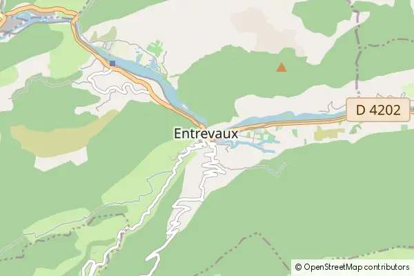 Mapa Entrevaux