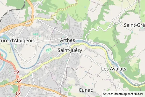 Mapa Saint-Juéry