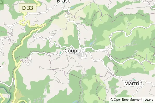 Mapa Coupiac