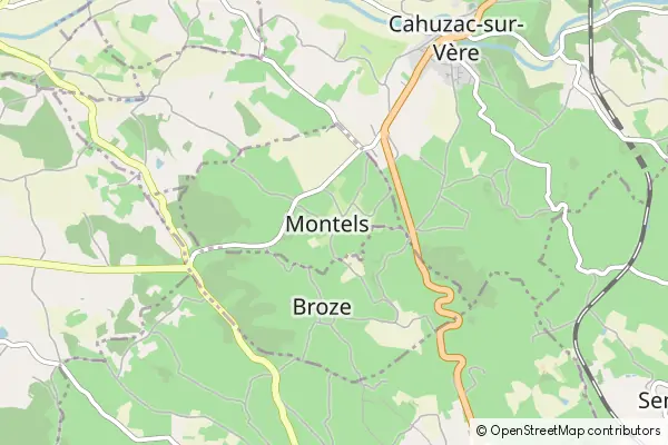 Mapa Montels