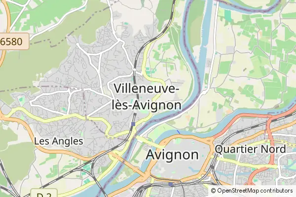 Mapa Villeneuve-lès-Avignon