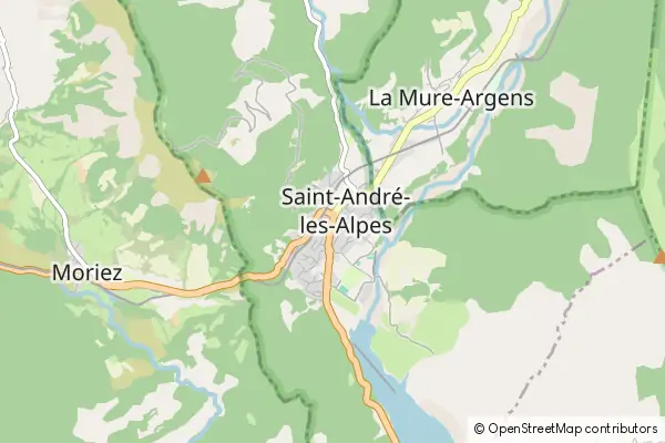 Mapa Saint Andre Les Alpes