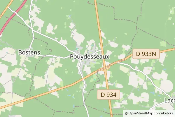 Mapa Pouydesseaux