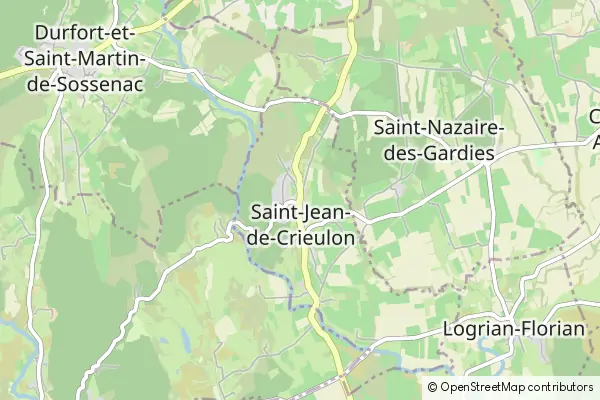 Mapa St Jean de Crieulon