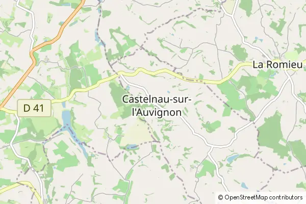 Mapa Castelnau-sur-l'Auvignon