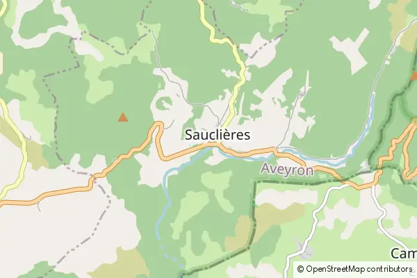 Mapa Sauclières