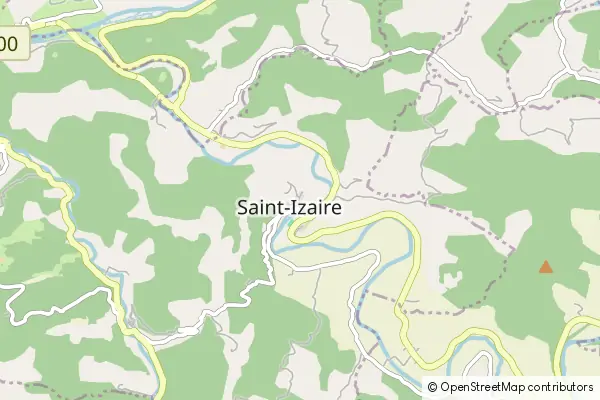 Mapa Saint-Izaire