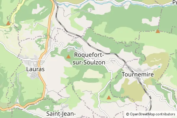 Mapa Roquefort Sur Soulzon