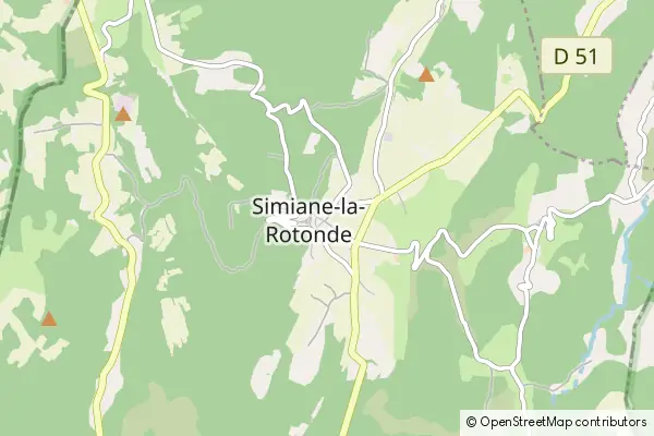 Mapa Simiane-la-Rotonde