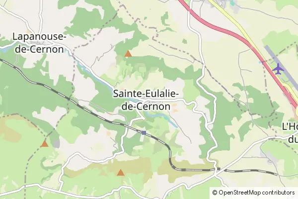 Mapa Sainte-Eulalie-de-Cernon