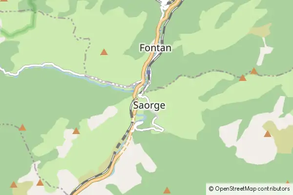 Mapa Saorge