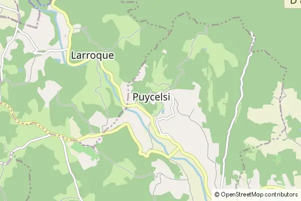 Mapa Puycelci