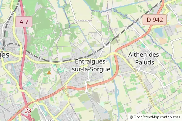 Mapa Entraigues-sur-la-Sorgue