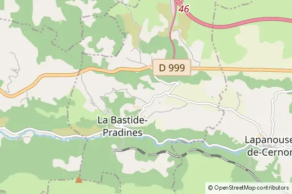 Mapa La Bastide-Pradines