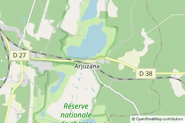 Mapa Arjuzanx