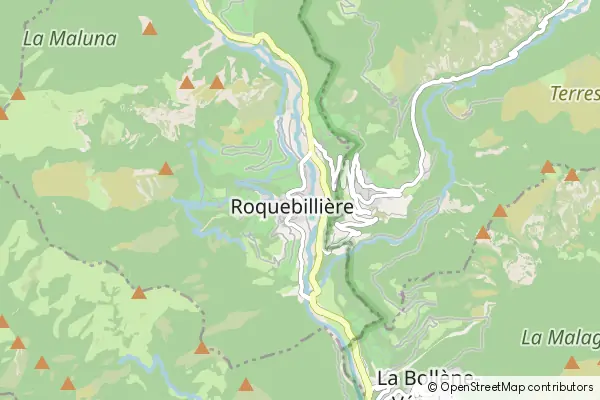 Mapa Roquebillière