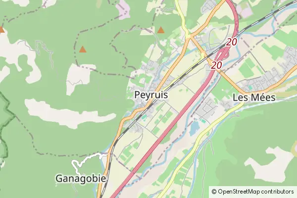 Mapa Peyruis