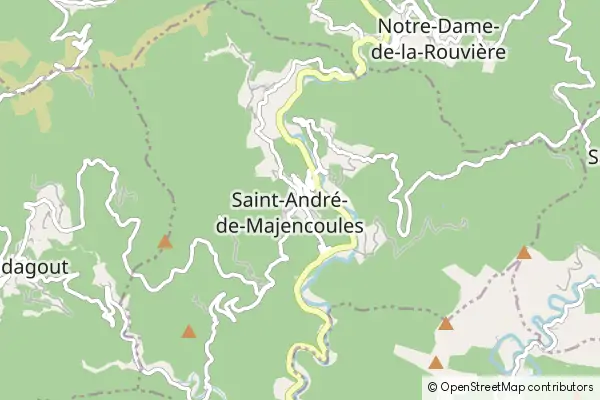 Mapa Saint-André-de-Majencoules