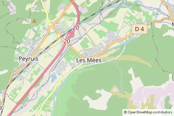 Mapa Les Mées