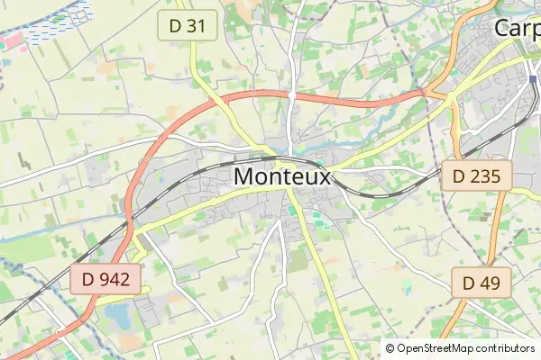 Mapa Monteux