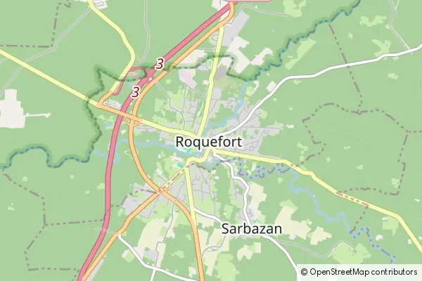 Mapa Roquefort