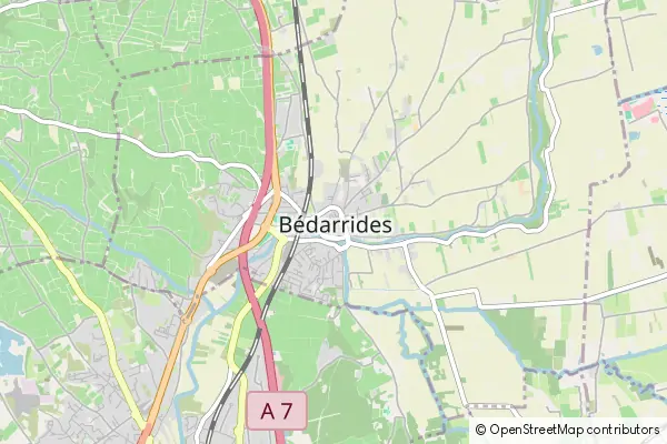 Mapa Bédarrides