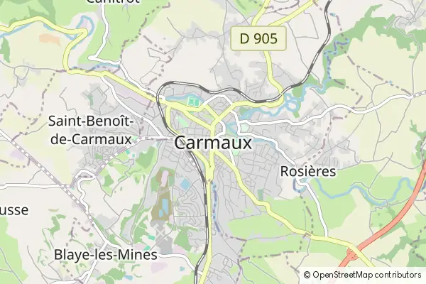 Mapa Carmaux