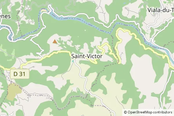 Mapa Saint-Victor-et-Melvieu